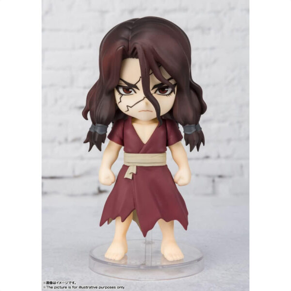 Figure Figuarts Mini Dr. Stone Tsukasa Shishio TAMASHII NATIONS (rilis model 2022) karakter garang