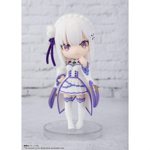 Figure anime Re:ZERO Figuarts Mini Emilia 90mm TAMASHII NATIONS Dapatkan sekarang dan lengkapi koleksimu