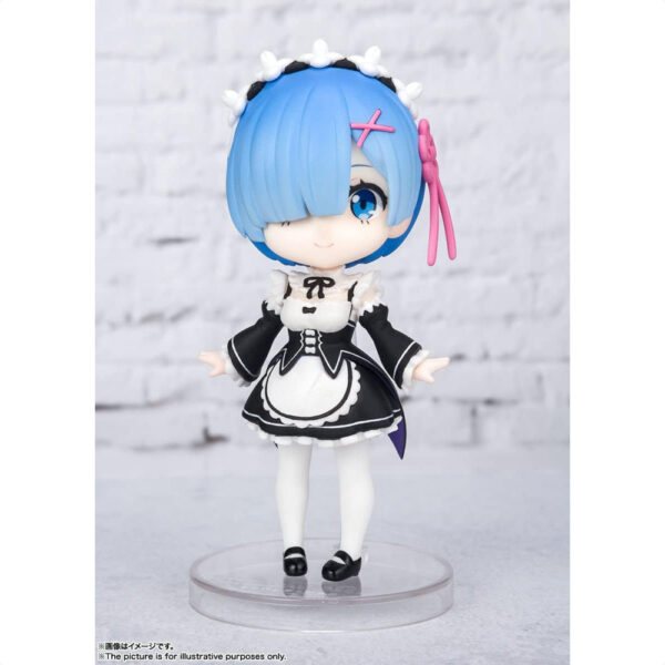 Figure anime Re:ZERO Figuarts Mini Rem Remu 90mm TAMASHII NATIONS Dapatkan sekarang dan lengkapi koleksimu