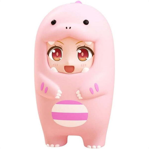 Nendoroid More Face Parts Case Pink Dinosaur 100mm Melindungi dan Tampilkan Bagian Wajah Nendoroid Anda dengan Casing Kigurumi GOODSMILE