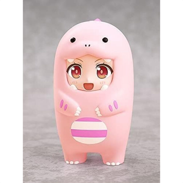 Nendoroid More Face Parts Case Pink Dinosaur 100mm Melindungi dan Tampilkan Bagian Wajah Nendoroid Anda dengan Casing Kigurumi GOODSMILE