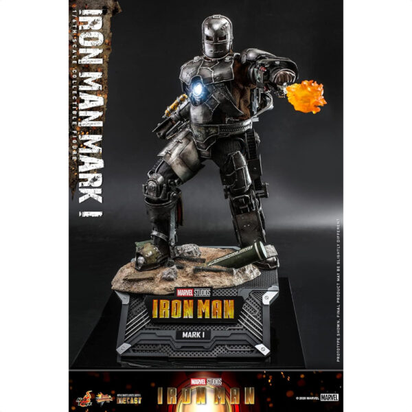 HOT TOYS Figure MOVIE MASTERPIECE DIECAST IRON MAN MARK 1 anti gagal keren dari Marvel Comics