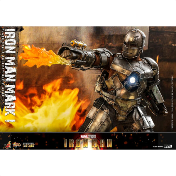 HOT TOYS Figure MOVIE MASTERPIECE DIECAST IRON MAN MARK 1 anti gagal keren dari Marvel Comics