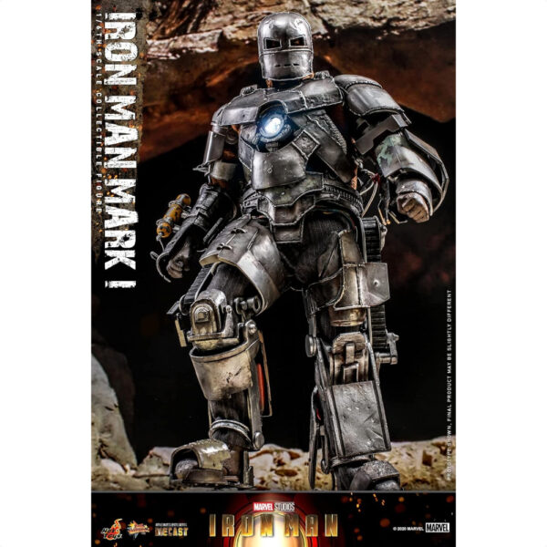 HOT TOYS Figure MOVIE MASTERPIECE DIECAST IRON MAN MARK 1 anti gagal keren dari Marvel Comics