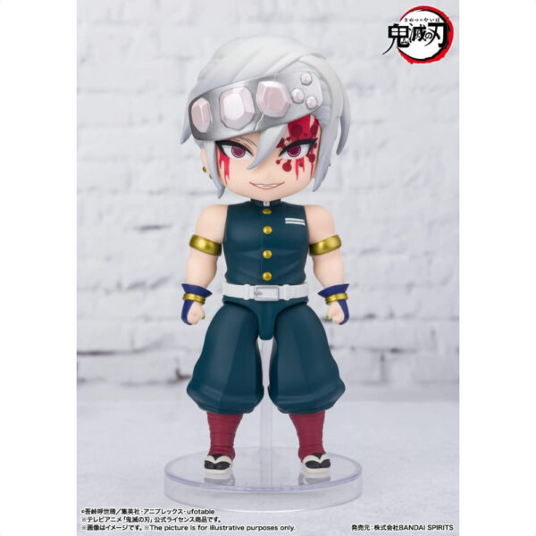 Bandai Figuarts mini Uzui Tengen Sound of Breathing 100mm Demon Slayer Kimetsu no Yaiba memastikan ketahanan dan estetika yang luar biasa menawan