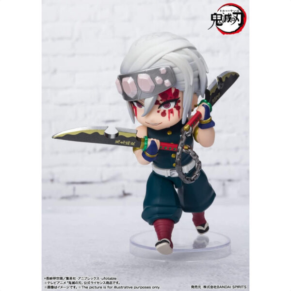 Bandai Figuarts mini Uzui Tengen Sound of Breathing 100mm Demon Slayer Kimetsu no Yaiba memastikan ketahanan dan estetika yang luar biasa menawan