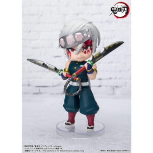 Bandai Figuarts mini Uzui Tengen Sound of Breathing 100mm Demon Slayer Kimetsu no Yaiba memastikan ketahanan dan estetika yang luar biasa menawan