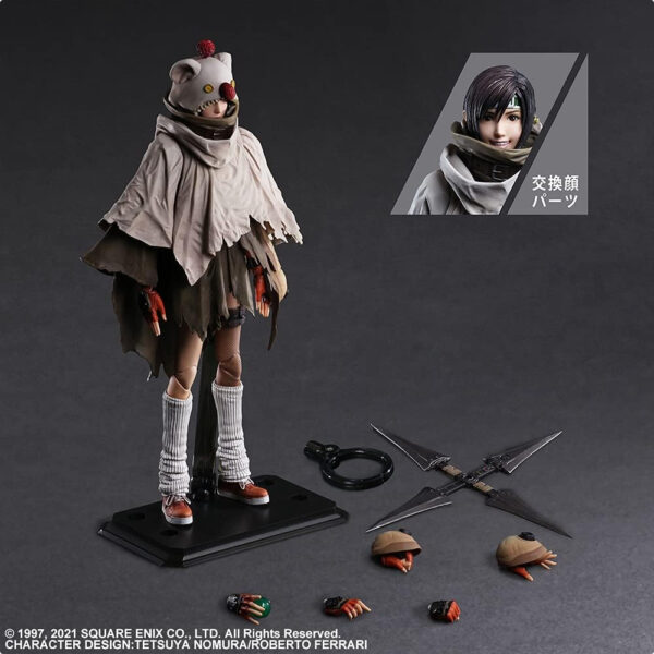 Square Enix PLAY ARTS Kai Final Fantasy VII Remake Yuffie Kisaragi 250mm Eksklusif untuk Para Penggemar