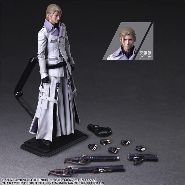 Square Enix Final Fantasy VII Remake PLAY ARTS Kai Rufus Shinra 267mm: Figur Aksi yang Menakjubkan!