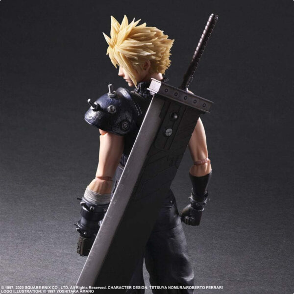 Square Enix PLAY ARTS Kai Final Fantasy VII Remake Cloud Strife v2 Version 2 268mm Figur Aksi yang Menakjubkan!