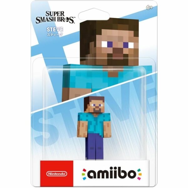 Nintendo Amiibo Steve Figure (Super Smash Bros. Series) (Nintendo Wii U, Nintendo 3DS) Stok Terbatas