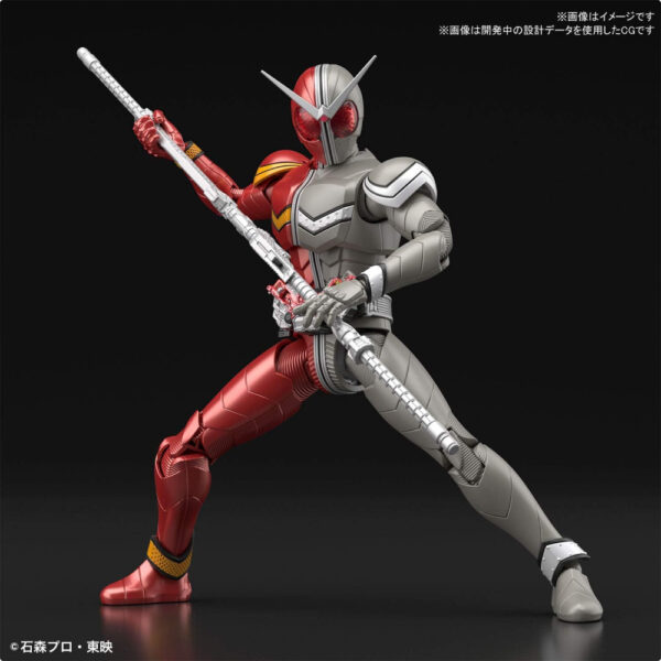 Figure-rise Standard Kamen Rider W Heat Metal Bandai 150mm Rasakan Kekuatan Api Hebat