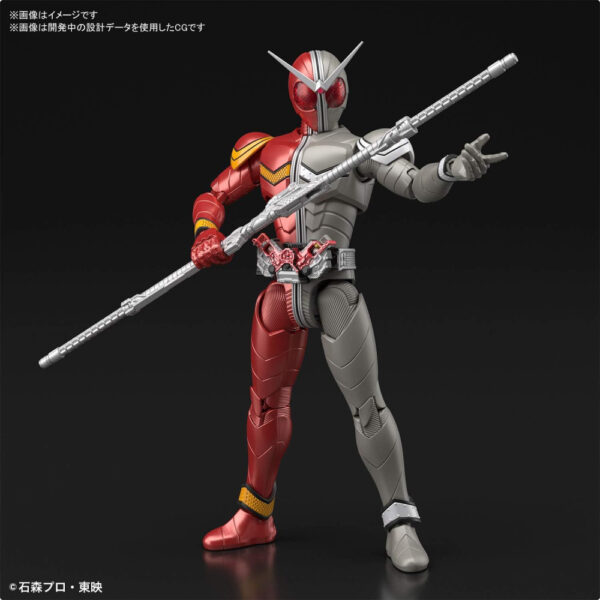 Figure-rise Standard Kamen Rider W Heat Metal Bandai 150mm Rasakan Kekuatan Api Hebat