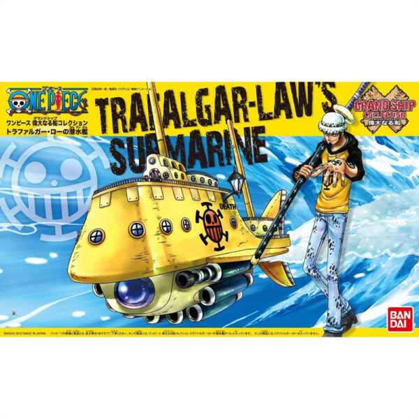 Bandai One Piece Trafalgar Law's Grand Ship Collection Submarine: Jelajahi Bawah Laut Bersama Law! Skala 1/450 Desain autentik