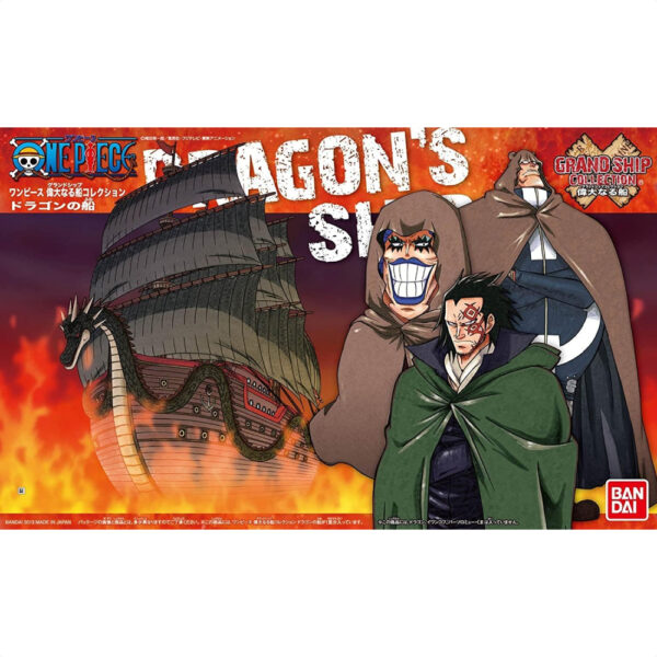 BANDAI SPIRITS One Piece Dragon Ship Grand Ship Collection: Mengarungi Lautan Bersama Sang Revolusioner 1/450 desain menakjubkan