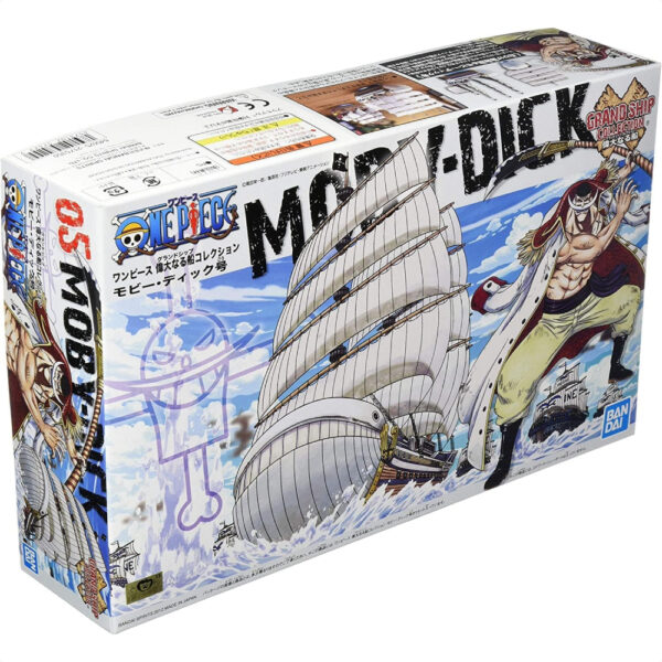 Bandai One Piece Moby Dick Grand Ship Collection Legendaris Bajak Laut Mengarungi Lautan! Skala 1/450 Detail kaya