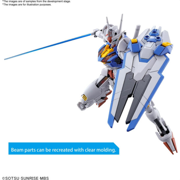 Bandai HG Mobile Suit Gundam Witch of Mercury Gundam Aerial 1/144 Fitur Stiker Sisi Ganda yang Inovatif