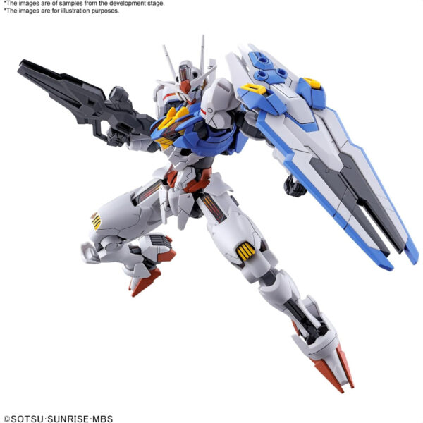 Bandai HG Mobile Suit Gundam Witch of Mercury Gundam Aerial 1/144 Fitur Stiker Sisi Ganda yang Inovatif