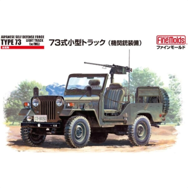 Fine Molds 1/35 Japanese Army Type 73 Light Truck with Machine Gun Bangun Replika Menakjubkan dengan Senapan Mesin Pasukan Jepang!