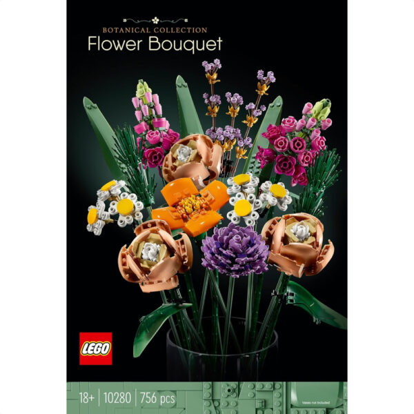 LEGO Bouquet 10280 Artificial Flower Interior Botanical Buket Bunga Kreatif Unik untuk Menghiasi Rumah Anda