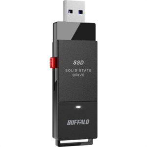 Buffalo SSD Eksternal 1 TB USB 3.2 Gen 1 Black PUT1.0U3-B/N Flashdisk Flash Drive SSD Portable External: Ultra Kompak dan Super Ringan