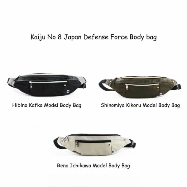 [Waist Bag] Kaiju No 8 Japan Defense Force Model Body bag (3 Variants) (PO-2024) Terbatas