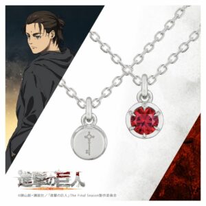 Attack on Titan Simple Necklace Eren Yeager Silver