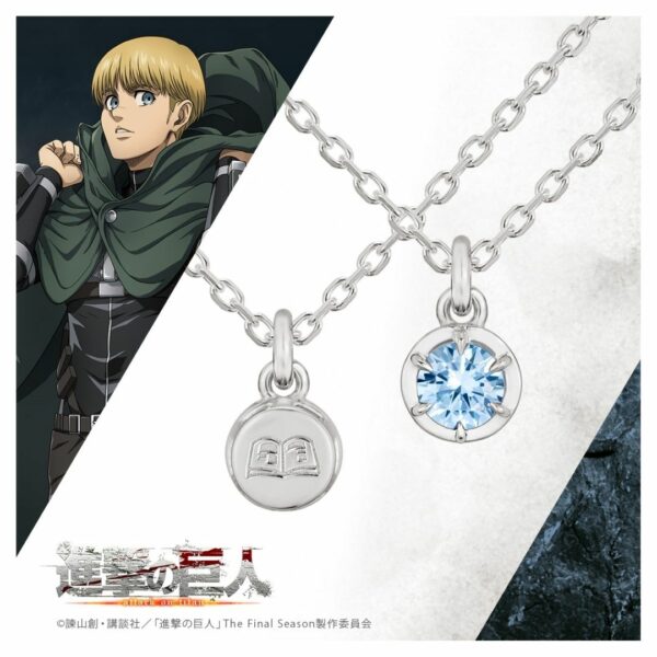 Kalung Armin Arlert Attack on Titan Simple Necklace Silver