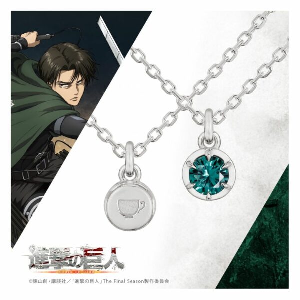 Kalung Levi Ackerman Attack on Titan Simple Necklace Silver