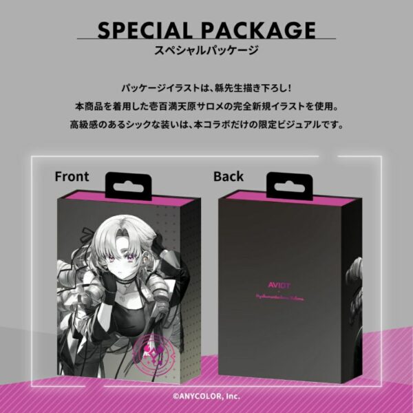 [TWS] Wireless Earphone Aviot X Nijisanji Hyakumantenbara Salome TE-V1R-SRM (PO-2024) Eksklusif