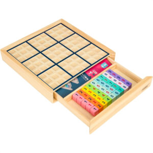 Permainan Papan Sudoku Nampre Wooden Number Place Sudoku Nampre Board Game with Drawers HAAPL Asah Otak, Edukatif dan Hiburan untuk Anak-Anak! (2 orang)