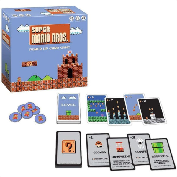 Permainan Kartu Super Mario USAopoly Super Mario Card Game: Berpetualang dan Bersenang-senang di Kerajaan Jamur! (2-4 orang)