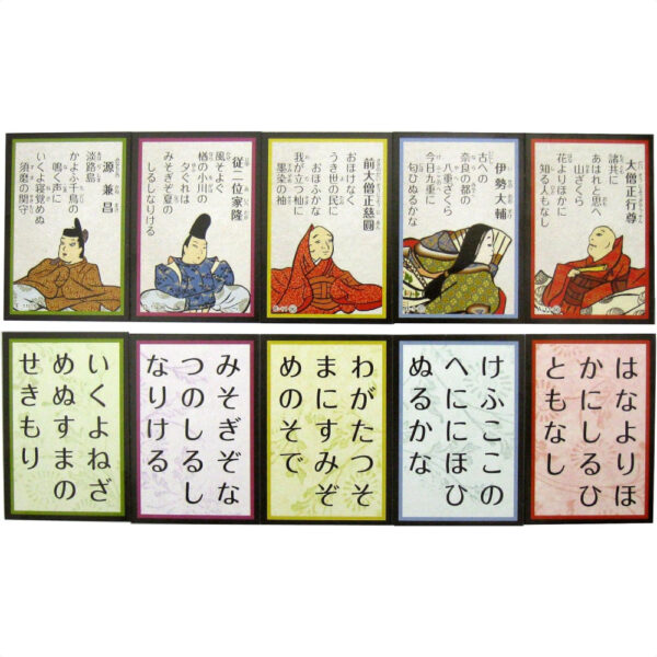 Twenty-one neck Torifuda set Ogura Hyakunin Isshu Kimariji Goshiki 20 decided character five colors Perkenalkan Dunia Puisi Jepang dengan Cara yang Mudah dan Menyenangkan!