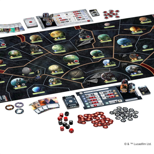 STAR WARS Rebellion Board Game Fantasy Flight Games - Permainan Papan Epik Perang Bintang! (2-4 pemain)