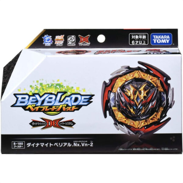 Takara Tomy Beyblade Burst B-180 Booster Dynamite Belial .Nx .Vn-2: Beyblade Protagonis yang Berevolusi! Hadiah yang sempurna