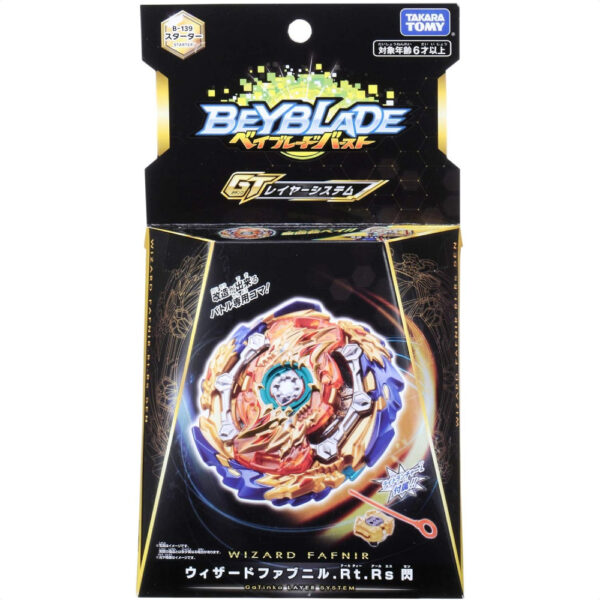 Takara Tomy Beyblade Burst B-139 Starter Wizard Fafnir.Rt.Rs Flash: Beyblade dengan Kemampuan Menyerap Rotasi!