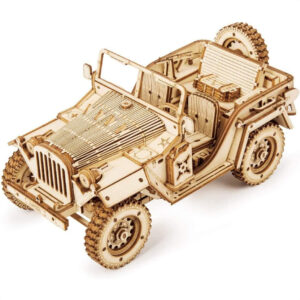 Puzzle 3D Robotime Jeep: Bangun Mobil Miniatur Spesial Klasik Anda Sendiri!