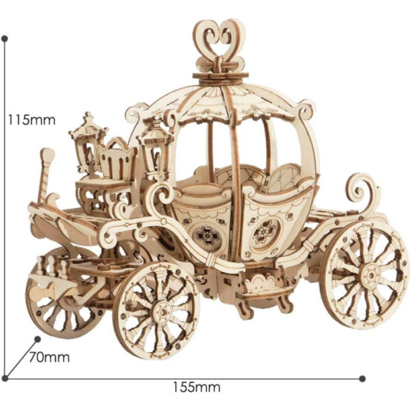 Robotime Puzzle 3D Kereta Labu Pumpkin Carriage: Rasakan Sensasi Merakit Dekorasi Halloween Spesial yang Menyenangkan!