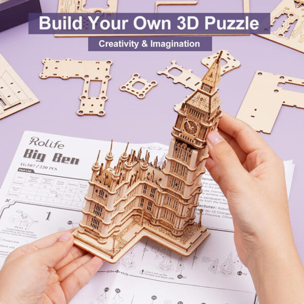 Robotime Puzzle 3D Menara Big Ben London: Hadirkan Ikon London yang Menawan ke Rumah Anda!