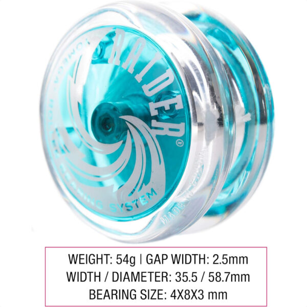 Yomega Raider Yoyo Bearings (LightBlue) Competition Looping Play with 2 Extra Strings: Kuasai Trik Yo-Yo dengan Performa Terbaik!