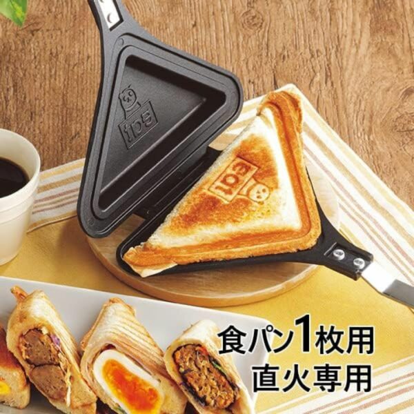 [Pemanggang Roti] Meidai Sandwich Maker Panda Pattern (18Dx33Wx4H cm) Kualitas Tinggi