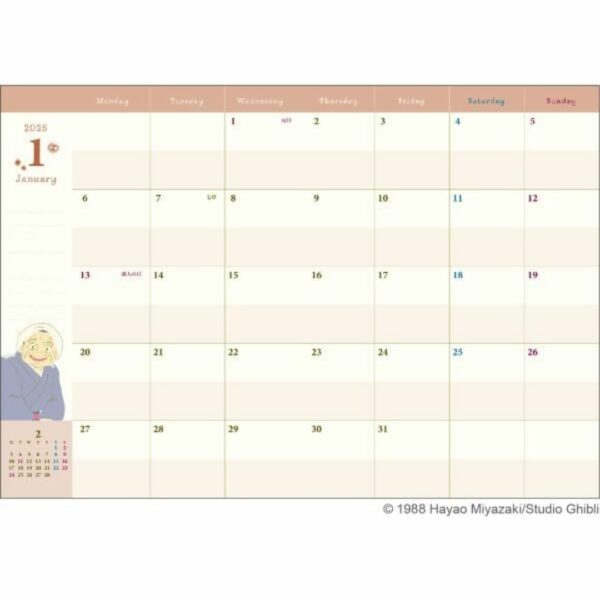 [Buku] (ENSKY) My Neighbor Totoro 2025 Schedule Book A6 Terbatas