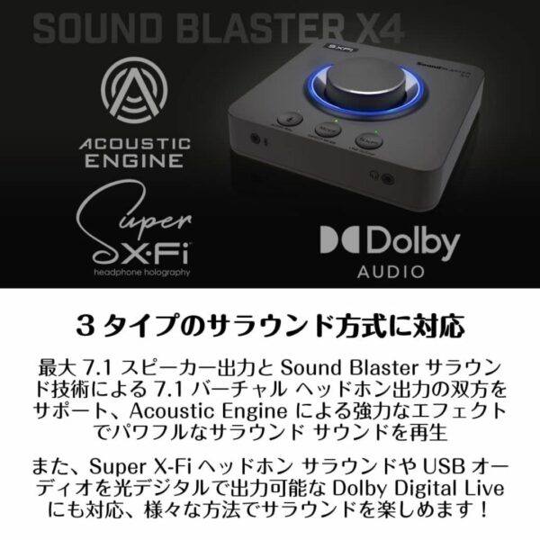 Creative Sound Blaster X4 SB-X-4 DAC Optical Digital Input Audio Balancing ‎[SB-X-4 DAC] Asli Kualitas Tinggi