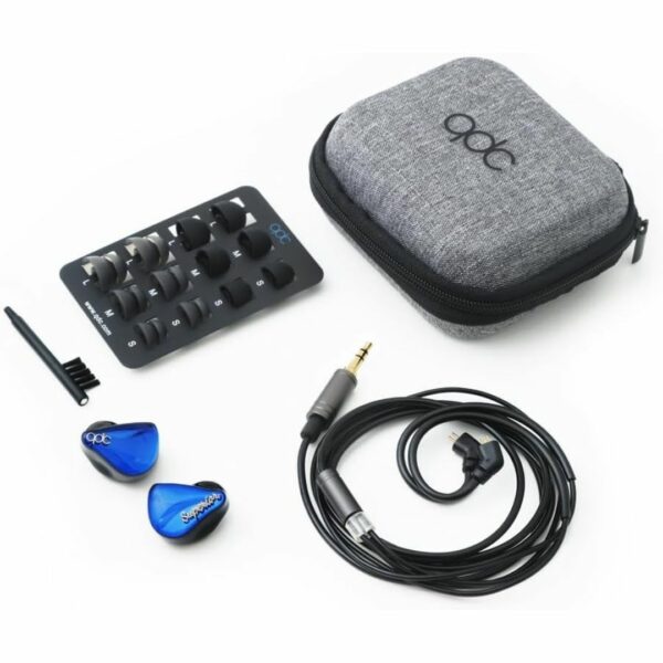 [Earphone] QDC Superior Azure Blue Earbud (10mm) Asli Kualitas Tinggi