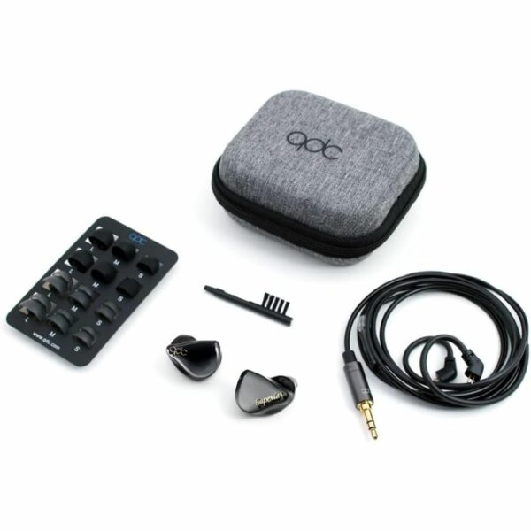 [Earphone] QDC Superior Piano Black Earbud (10mm) Asli Kualitas Tinggi