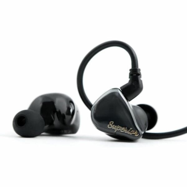 [Earphone] QDC Superior Piano Black Earbud (10mm) Asli Kualitas Tinggi