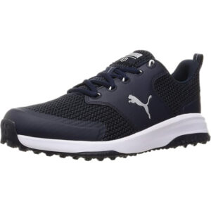 Puma Grip Fusion Sports 3.0 Men's Spikeless Golf Shoes 3E (navy blazer/puma silver)