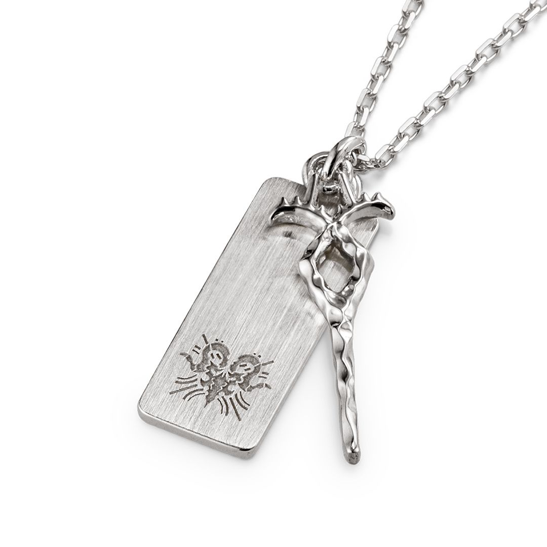  [Kalung Silver] Arknights Motif Necklace (Eyjafjallä) Silver PO-24 Eksklusif 
