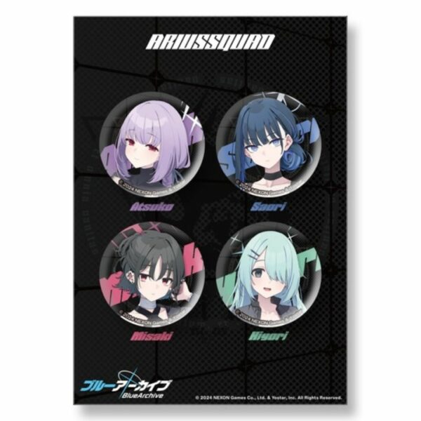 [Badge] Blue Archive Arius Squad Badge Set x ZOZOTOWN (Set of 4) (PO-24) Eksklusif Terbatas