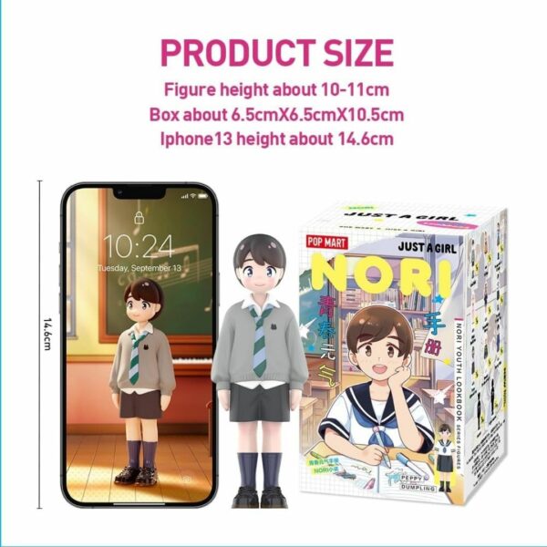 [Popmart Figure] JUST A GIRL NORI Youth Lookbook Series blind box (2024) Karakter Asli